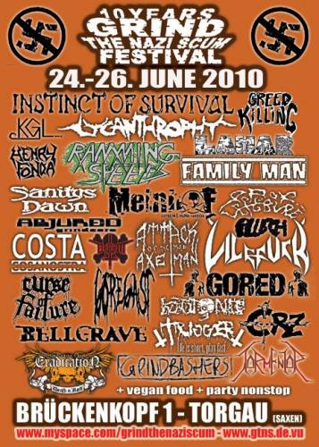 GRIND THE NAZIS SCUM 2010