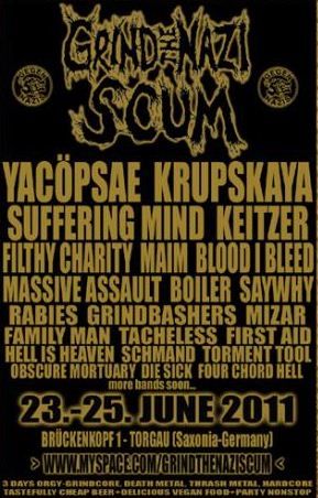 GRIND THE NAZI SCUM FESTIVAL XI GRIND THE NAZI SCUM FESTIVAL XI