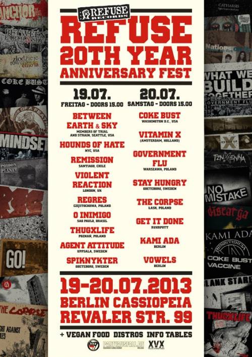 REFUSE 20TH YEAR ANNIVERSARY FEST