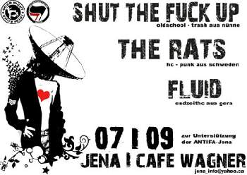 SHUT THE FUCK UP, THE RATS UND FLUID SHUT THE FUCK UP, THE RATS UND FLUID