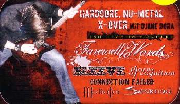 FAREWELL TO WORDS, SLEEVE, MEDIATOR, SCORNED ,THORNS OF COGNITION, CONNECTION FAILED FAREWELL TO WORDS, SLEEVE, MEDIATOR, SCORNED ,THORNS OF COGNITION, CONNECTION FAILED