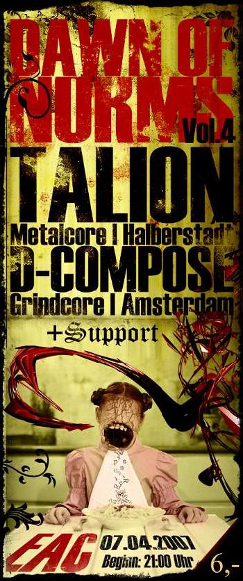 TALION, D-COMPOSE, SEPTEMBER MURDER, THE BRATHERING TALION, D-COMPOSE, SEPTEMBER MURDER, THE BRATHERING
