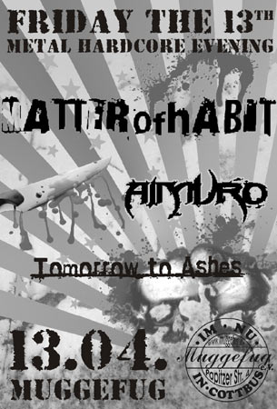 FRIDAY THE 13TH , HARDCORE & METAL EVENING