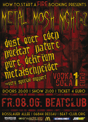 DUST OVER EDEN, NUCLEAR NATURE, PURE DELIRIUM, METALSCHNEIDER DUST OVER EDEN, NUCLEAR NATURE, PURE DELIRIUM, METALSCHNEIDER