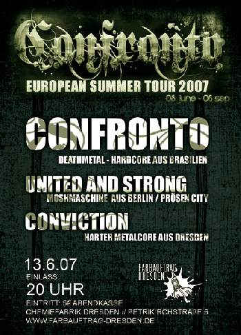 CONFRONTO, UNITED AND STRONG, CONVICTION CONFRONTO, UNITED AND STRONG, CONVICTION