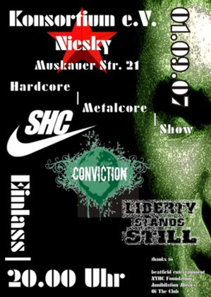 SHC, CONVICTION, LIBERTY STANDS STILL SHC, CONVICTION, LIBERTY STANDS STILL