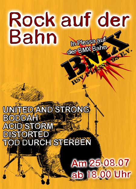 UNITED AND STRONG, BODDAH, MISCARRIAGE, ACID STROM, TOT DURCH STERBEN, DISTORT