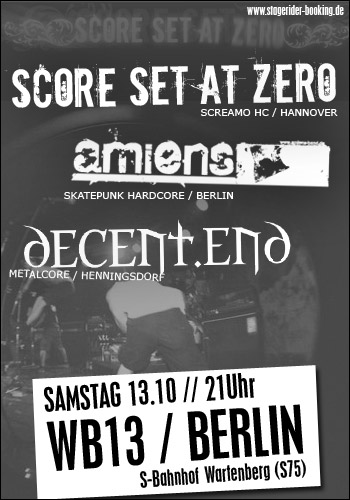 DECENT.END, AMIENS, SCORE SET AT ZERO