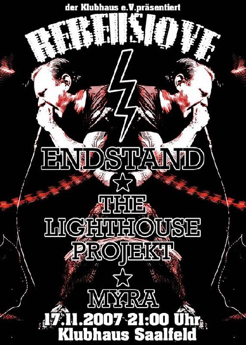 ENDSTAND, LIGHTHOUSE PROJECT, MYRA, FULL SPEED AHEAD ENDSTAND, LIGHTHOUSE PROJECT, MYRA, FULL SPEED AHEAD