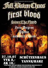FULL BLOWN CHAOS, FIRST BLOOD, SINCE THE FLOOD, ZERO DEGREE, ANIMA, AND STILL I BLEED