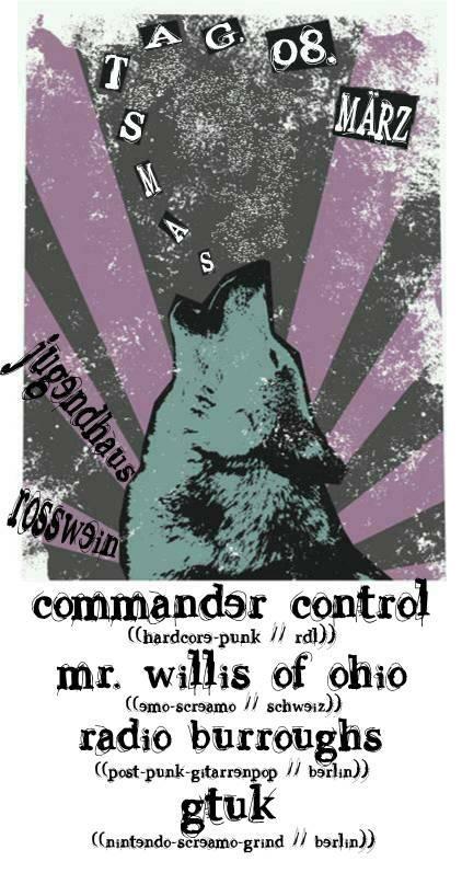 GTUK, COMMANDER CONTROL, MR. WILLIS OF OHIO, RADIO BURROUGHS