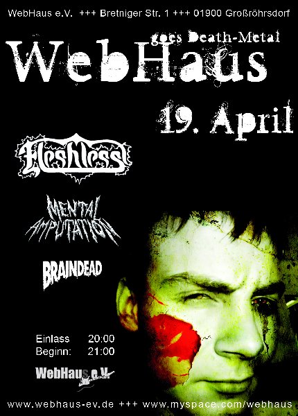 FLESHLESS, MENTAL AMPUTATION, BRAINDEAD FLESHLESS, MENTAL AMPUTATION, BRAINDEAD