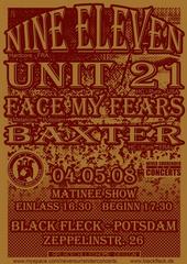 NINE ELEVEN, UNIT 21, BAXTER, FACE MY FEARS NINE ELEVEN, UNIT 21, BAXTER, FACE MY FEARS