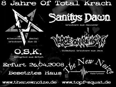 ALIENATION MENTAL, SANITYS DAWN, VERGE ON REASON, O.S.K.