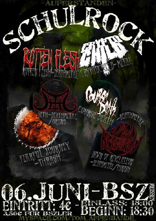 FEARFUL JOURNEY, CRYPTOCHILD, COURSE DEATH, SETH, ROTTEN FLESH, DAWN OF REVELATION FEARFUL JOURNEY, CRYPTOCHILD, COURSE DEATH, SETH, ROTTEN FLESH, DAWN OF REVELATION