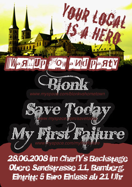 BLONK, SAVE TODAY, MY FIRST FAILURE
