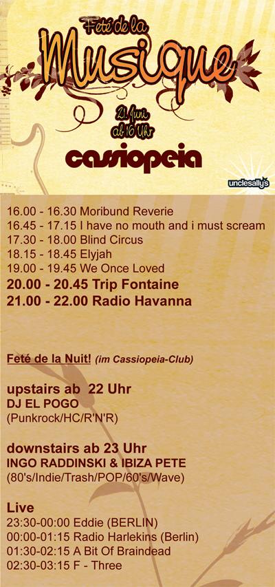 RADIO HAVANNA, F-THREE, TRIP FONTAINE, WEONCELOVED