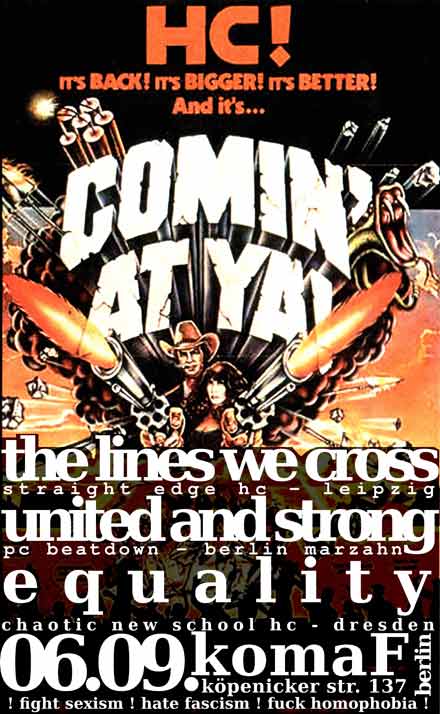 EQUALITY, UNITED AND STRONG, THE LINES WE CROSS EQUALITY, UNITED AND STRONG, THE LINES WE CROSS