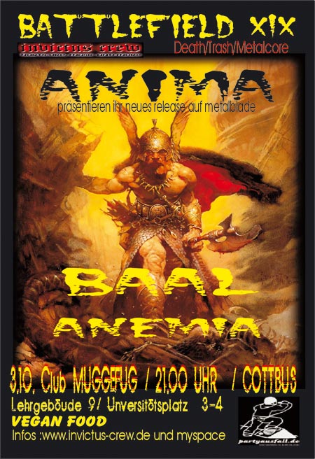 BATTLEFILED 19, ANIMA, BAAL, ANEMIA BATTLEFILED 19, ANIMA, BAAL, ANEMIA