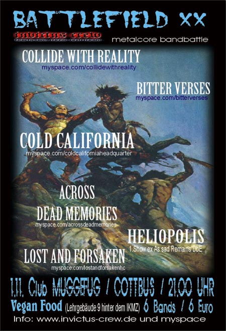 BATTELFIELD 20, COLD CALIFORNIA, BITTER VERSES
