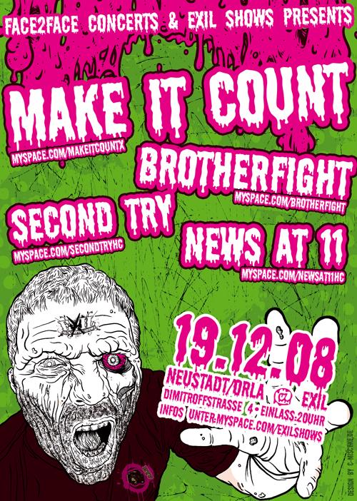 MAKE IT COUNT, BROTHERFIGHT, SECOND TRY, NEWS AT 11