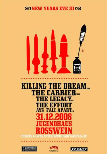 KILLING THE DREAM, THE CARRIER, THE LEGACY, AYS, THE EFFORT, FALL APART KILLING THE DREAM, THE CARRIER, THE LEGACY, AYS, THE EFFORT, FALL APART