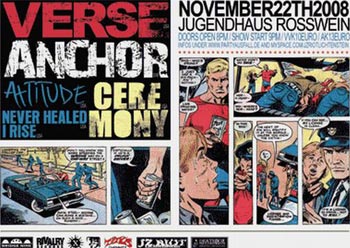 VERSE, I RISE, ANCHOR, CEREMONY, NEVER HEALED VERSE, I RISE, ANCHOR, CEREMONY, NEVER HEALED