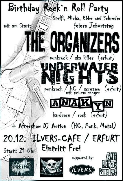 UNDERWATER NIGHTS, ANAKYN, THE ORGANIZERS