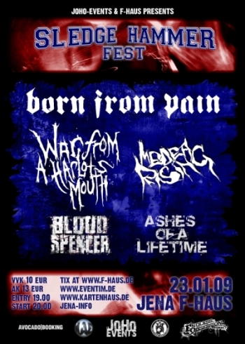 BORN FROM PAIN, WAR FROM A HARLOTS MOUTH, MEDEA RISING, BLOOD SPENCER, ASHES OF A LIFETIME