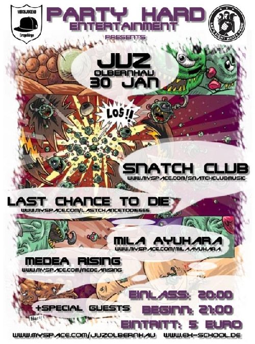 SNATCH CLUB, LAST CHANCE TO DIE,MILA AYUHARA, MEDEA RISING