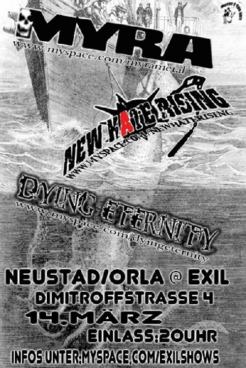 MYRA, NEW HATE RISING, DYING ETERNITY