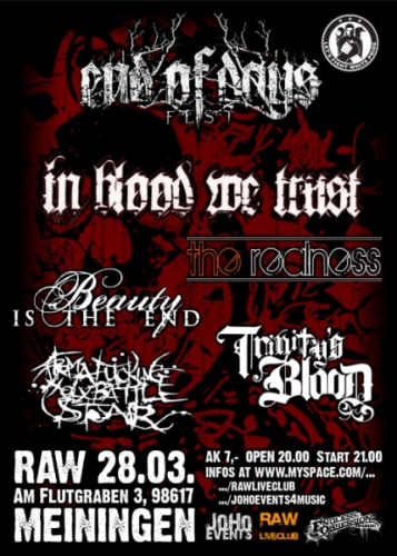 IN BLOOD WE TRUST, THE REALNESS, BEAUTY IS THE END, TRINITYS BLOOD, FROM A FUCKING HOLY BATTLESTAR