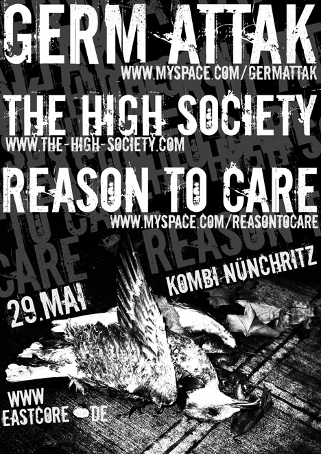 GERM ATTAK, THE HIGH SOCIETY, REASON TO CARE