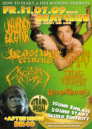 UNHANDLED EXCEPTION, BEAST WAR RETURNS, NUCLEAR NATURE, OPHELIAS GREAT DAY, DYING ETERNITY, AARON GROWN