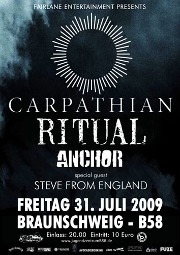 CARPATHIAN, RITUAL, ANCHOR, STEVE FROM ENGLAND