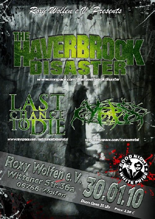 LAST CHANCE TO DIE, THE HAVERBROOK DISASTER, CYRUS