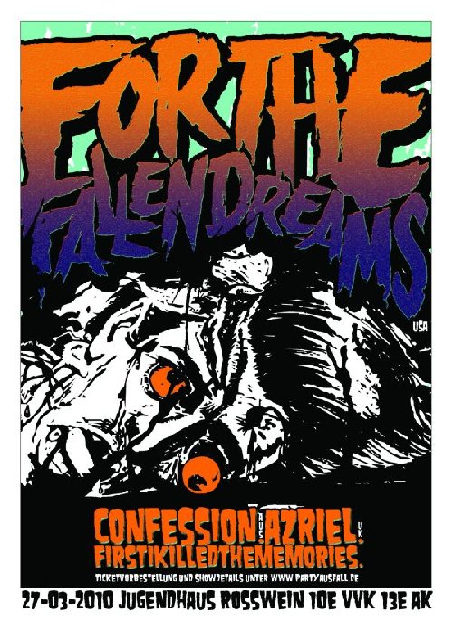 FOR THE FALLEN DREAMS (USA) , CONFESSION (AUS) , AZRIEL (UK) , FIRST I KILLED THE MEMORIES