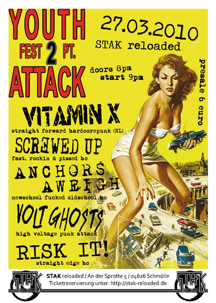 VITAMIN X, SCREWED UP, ANCHORS AWEIGH, VOLT GHOSTS, RISK IT!