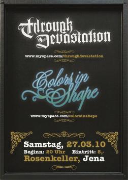 THROUGH DEVASTATION, COLORS IN SHAPE