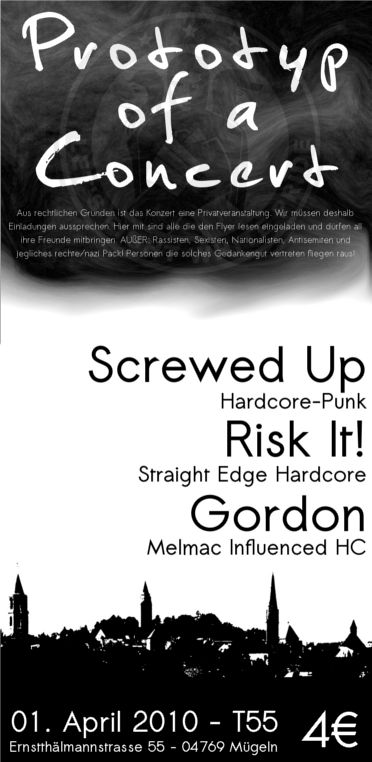 SCREWED UP, RISK IT!, GORDON