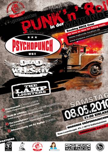 PSYCHOPUNCH, DEAD IN WHISKEY, THE LAMPLIGHTERS