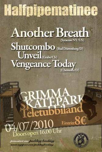 ANOTHER BREATH, UNVEIL, SHUTCOMBO, VENGEANCE TODAY