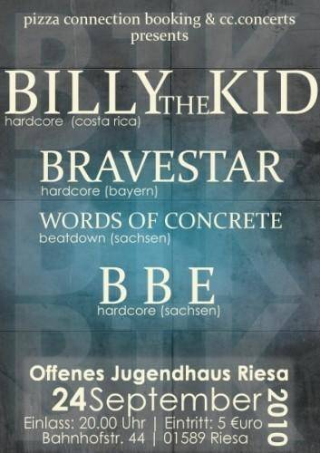 BILLY THE KID, BRAVESTAR, WORDS OF CONCRETE, BBE