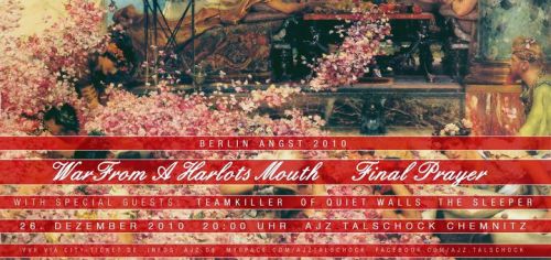 WAR FROM A HARLOTS MOUTH, FINAL PRAYER, TEAMKILLER, OF QUIET WALLS, THE SLEEPER WAR FROM A HARLOTS MOUTH, FINAL PRAYER, TEAMKILLER, OF QUIET WALLS, THE SLEEPER