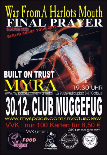 FINAL PRAYER, WAR FROM A HARLOTHS MOUTH, MYRA, BUILT ON TRUST FINAL PRAYER, WAR FROM A HARLOTHS MOUTH, MYRA, BUILT ON TRUST