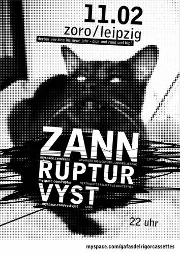 ZANN, RUPTUR, VYST ZANN, RUPTUR, VYST