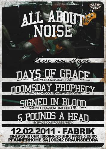 DAYS OF GRACE, DOOMSDAY PROPHECY, SIGNED IN BLOOD, 5 POUNDS A HEAD