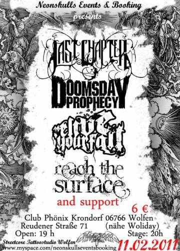 LAST CHAPTER, RELIVE YOUR FALL, DOOMSDAY PROPHECY, REACH THE SURFACE