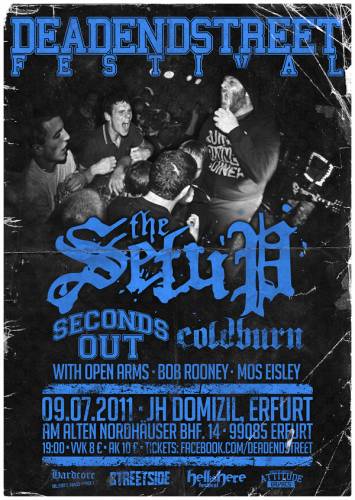 THE SETUP, SECONDS OUT, COLDBURN, WITH OPEN ARMS, BOB ROONEY, MOS EISLEY