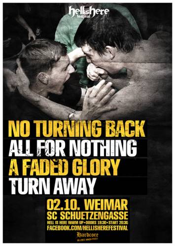 NO TURNING BACK, ALL FOR NOTHING, TURN AWAY, A FADED GLORY